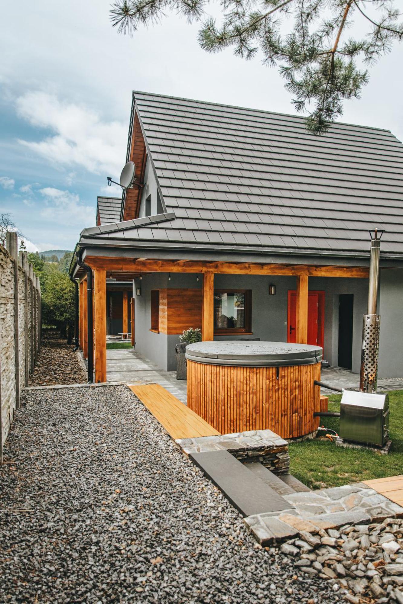 Skrzaci Zakatek - Domek Z Prywatna Balia Z Jacuzzi Строне-Слёнске Экстерьер фото